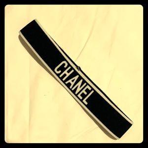Chanel black headband